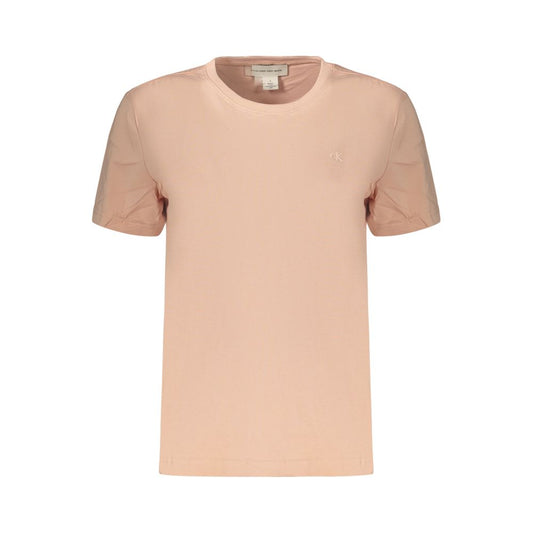 Calvin Klein Rosa Baumwoll-T-Shirt für Damen