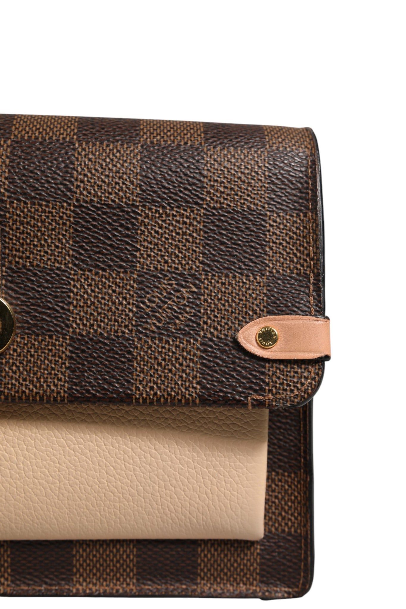 Louis Vuitton Vavin Chain Wallet aus Damier Ebene Canvas