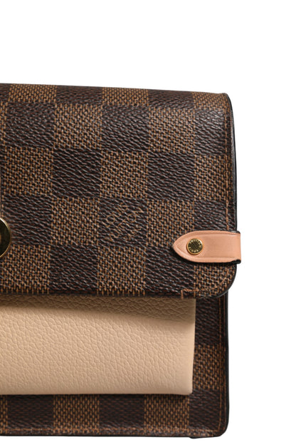 Louis Vuitton Vavin Chain Wallet aus Damier Ebene Canvas