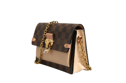 Louis Vuitton Vavin Chain Wallet aus Damier Ebene Canvas