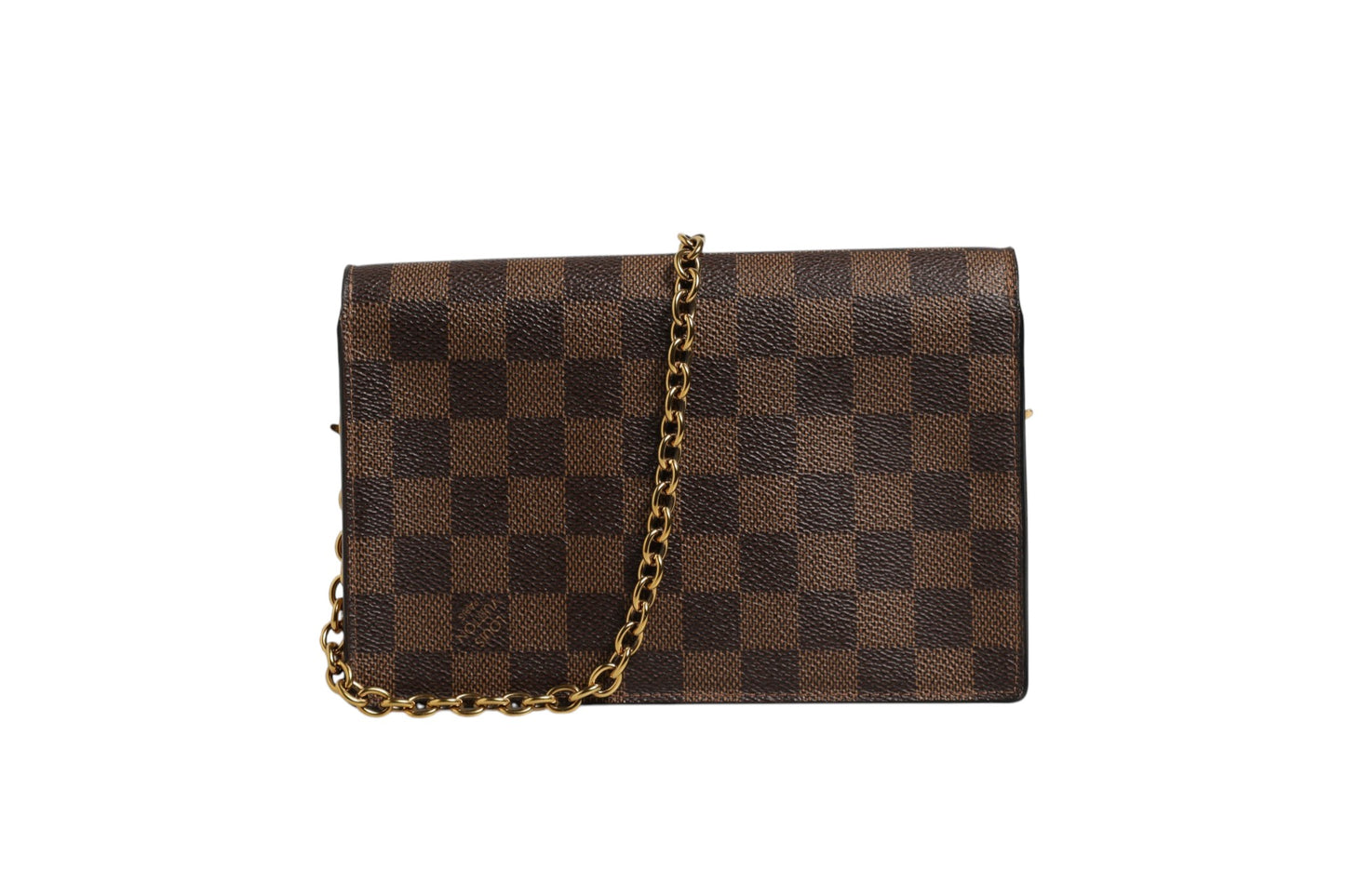 Louis Vuitton Vavin Chain Wallet aus Damier Ebene Canvas