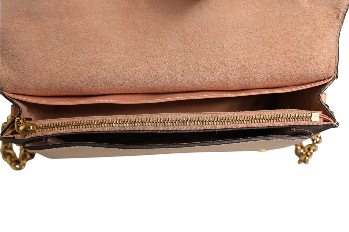 Louis Vuitton Vavin Chain Wallet aus Damier Ebene Canvas