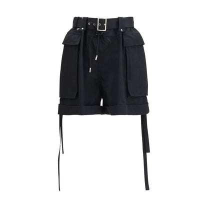 Alexander McQueen Schwarze Baumwoll-Bermudashorts