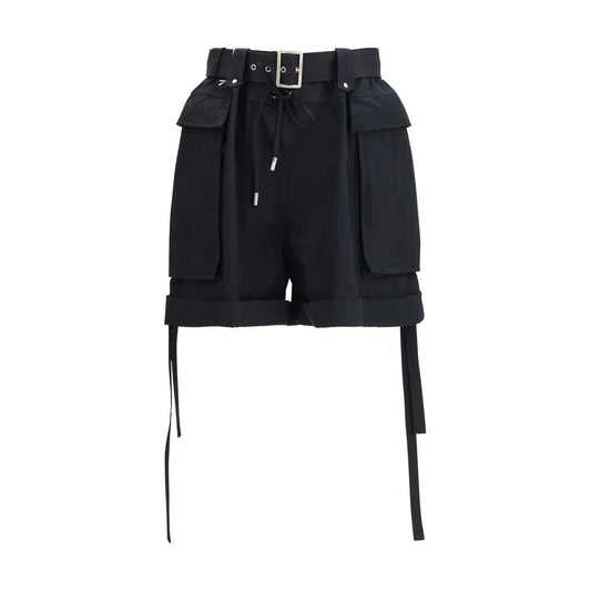 Alexander McQueen Schwarze Baumwoll-Bermudashorts
