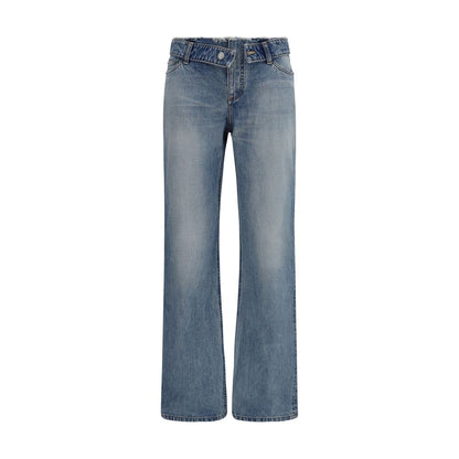 Alexander McQueen Blaue Jeans aus Baumwolle im geraden Schnitt