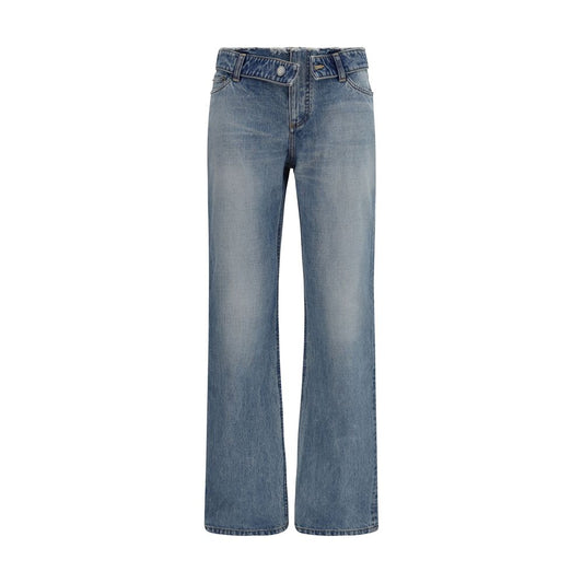 Alexander McQueen Blaue Jeans aus Baumwolle im geraden Schnitt