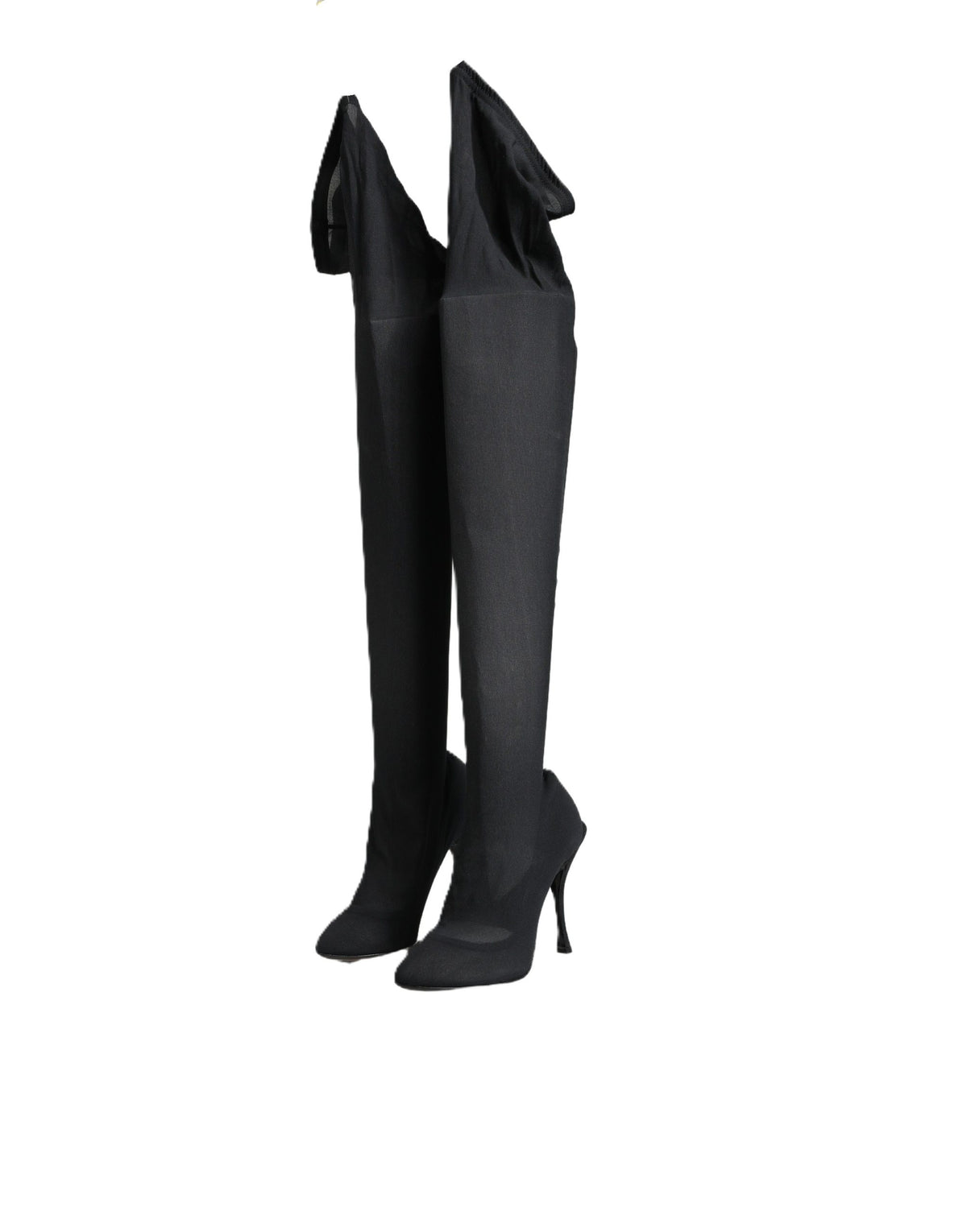 Dolce & Gabbana Stiefel aus Leder in Schwarz