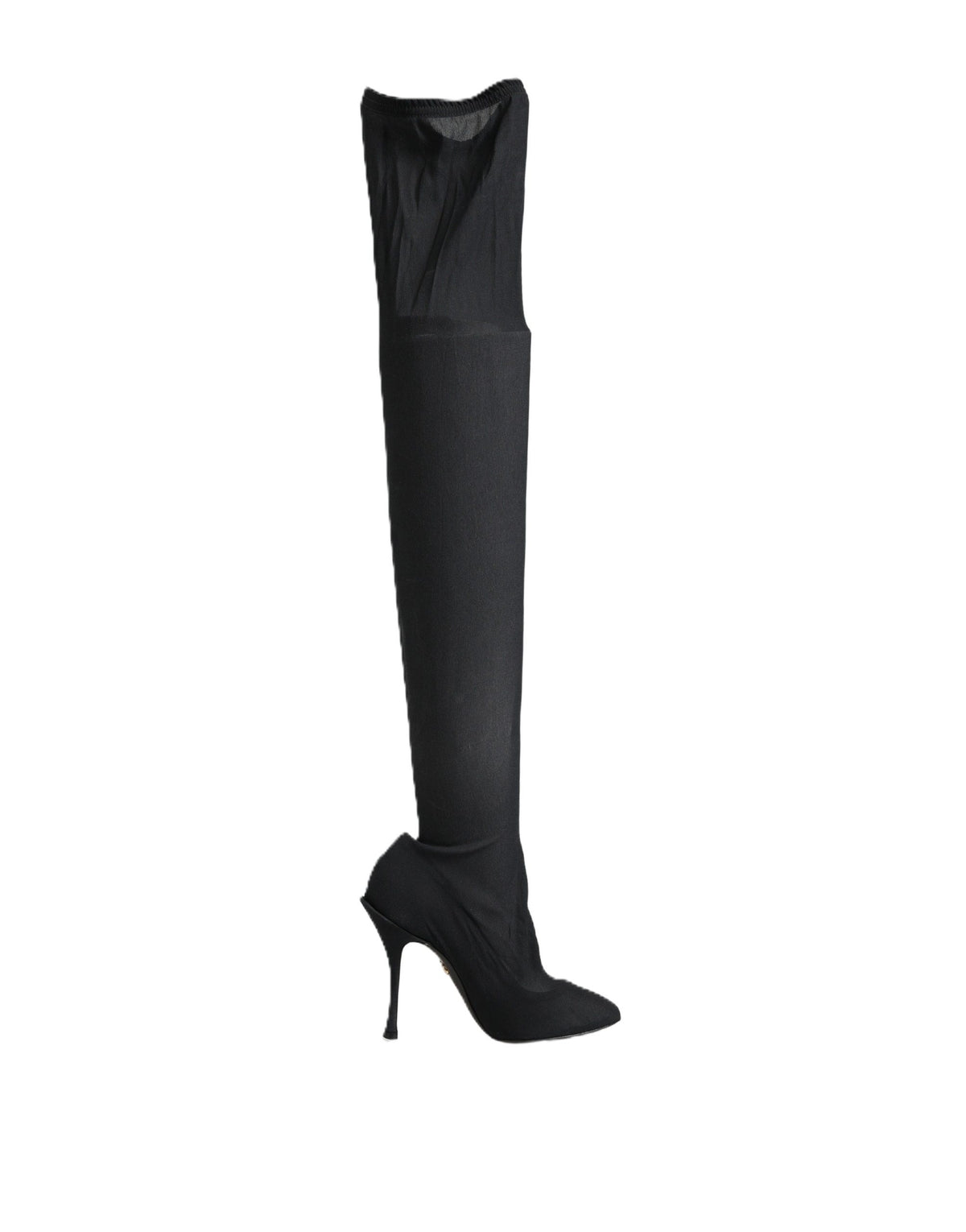 Dolce & Gabbana Stiefel aus Leder in Schwarz