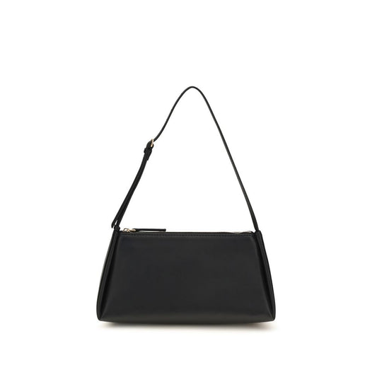 Calvin Klein Schwarze Kalbsleder Bos Taurus Handtasche