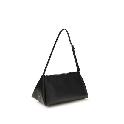 Calvin Klein Schwarze Kalbsleder Bos Taurus Handtasche