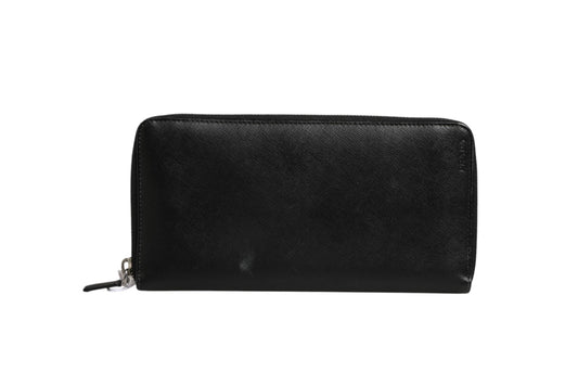Prada Baltico Saffiano Leder Reißverschluss Reisebrieftasche