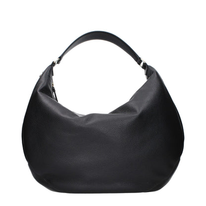 Jimmy Choo Schwarze Leder Umhängetasche