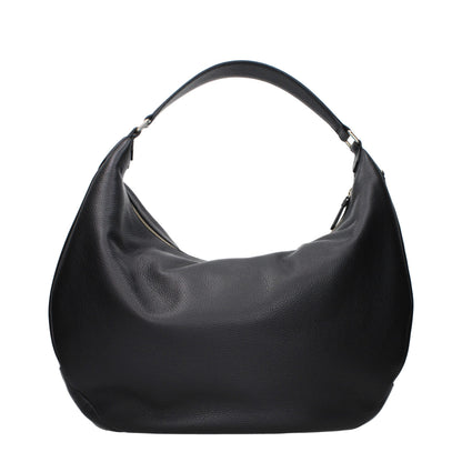 Jimmy Choo Schwarze Leder Umhängetasche