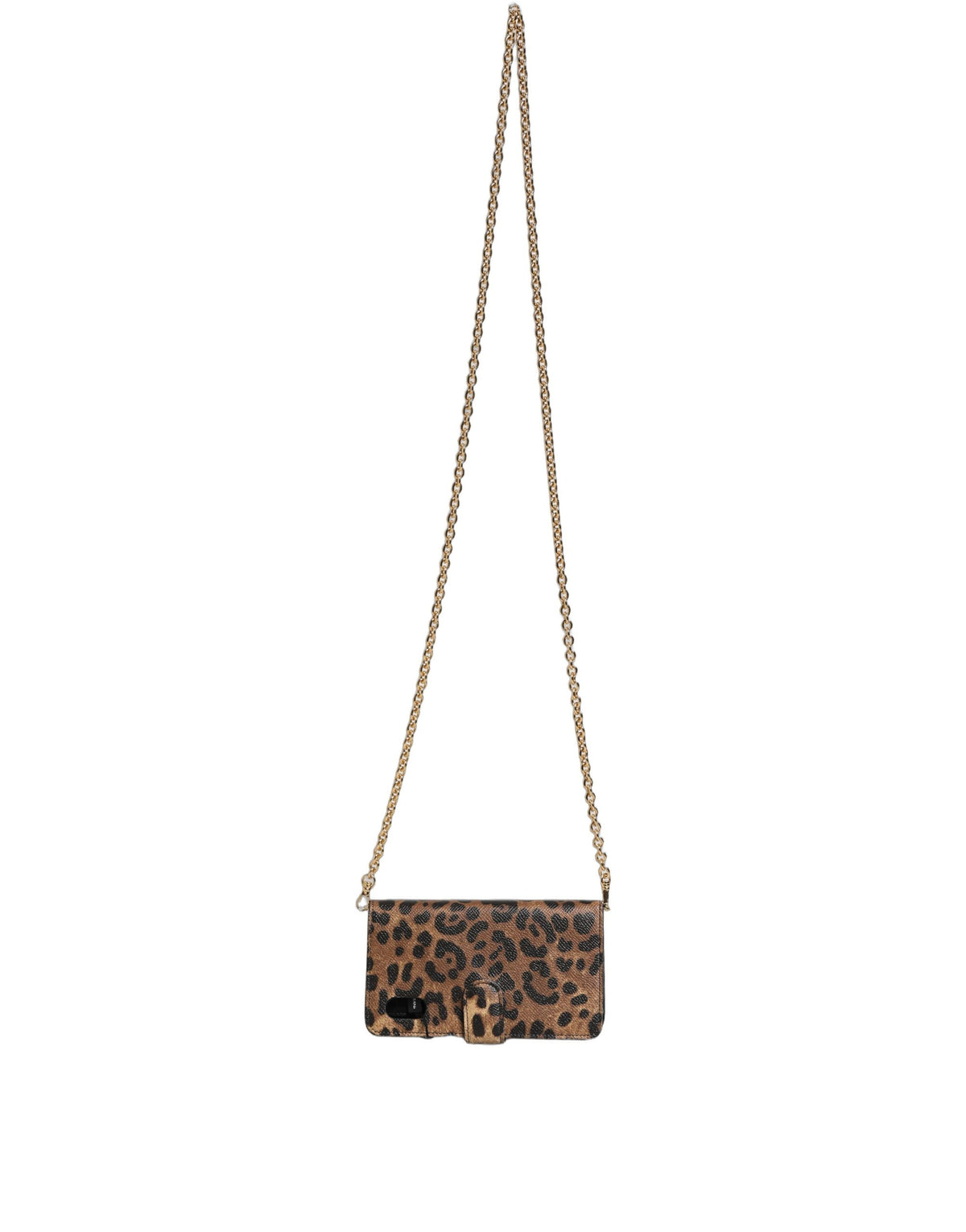Dolce & Gabbana Brown Leopard-Print Calf Leather Flip Case for iPhone X/XS
