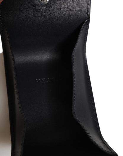 Dolce & Gabbana Schwarze Brieftasche aus Kalbsleder