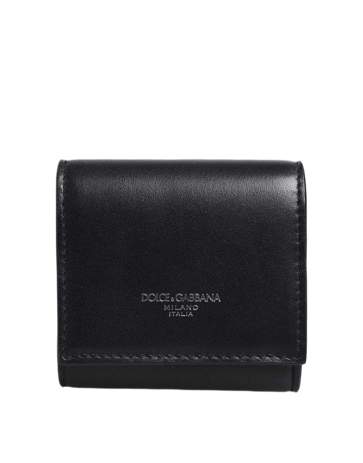 Dolce & Gabbana Schwarze Brieftasche aus Kalbsleder