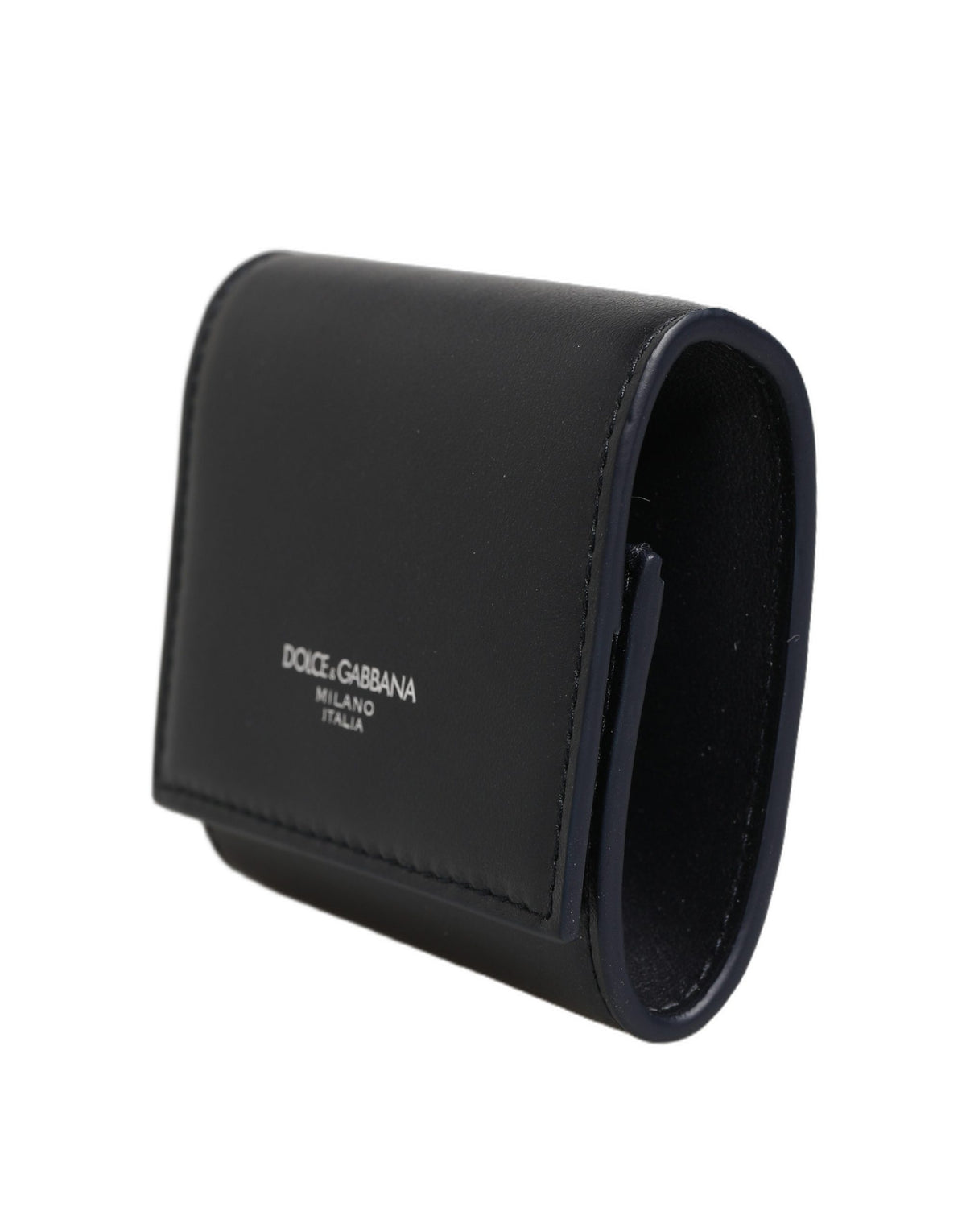 Dolce & Gabbana Schwarze Brieftasche aus Kalbsleder