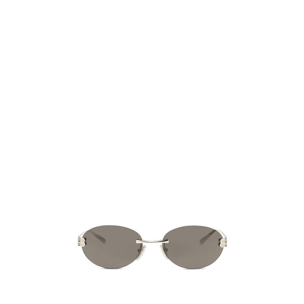 Balenciaga Sonnenbrille aus silbernem Metall