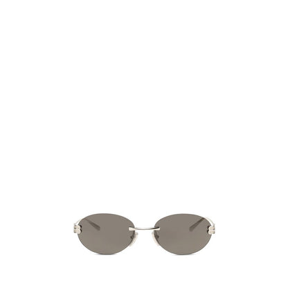 Balenciaga Sonnenbrille aus silbernem Metall