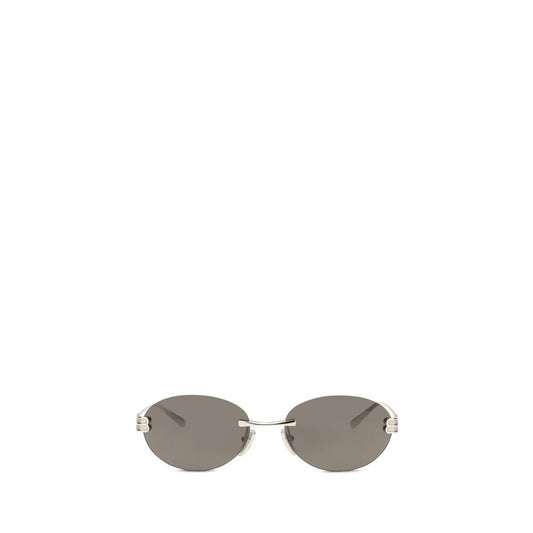 Balenciaga Sonnenbrille aus silbernem Metall