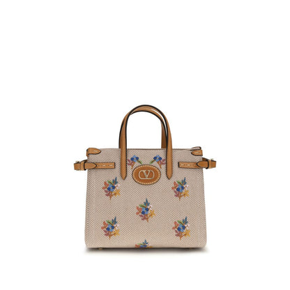 Valentino Garavani Beige Stoff-Handtasche