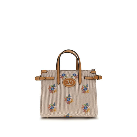 Valentino Garavani Beige Stoff-Handtasche