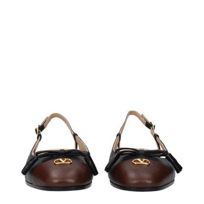 Valentino Garavani Schwarze Ballerinas aus Leder