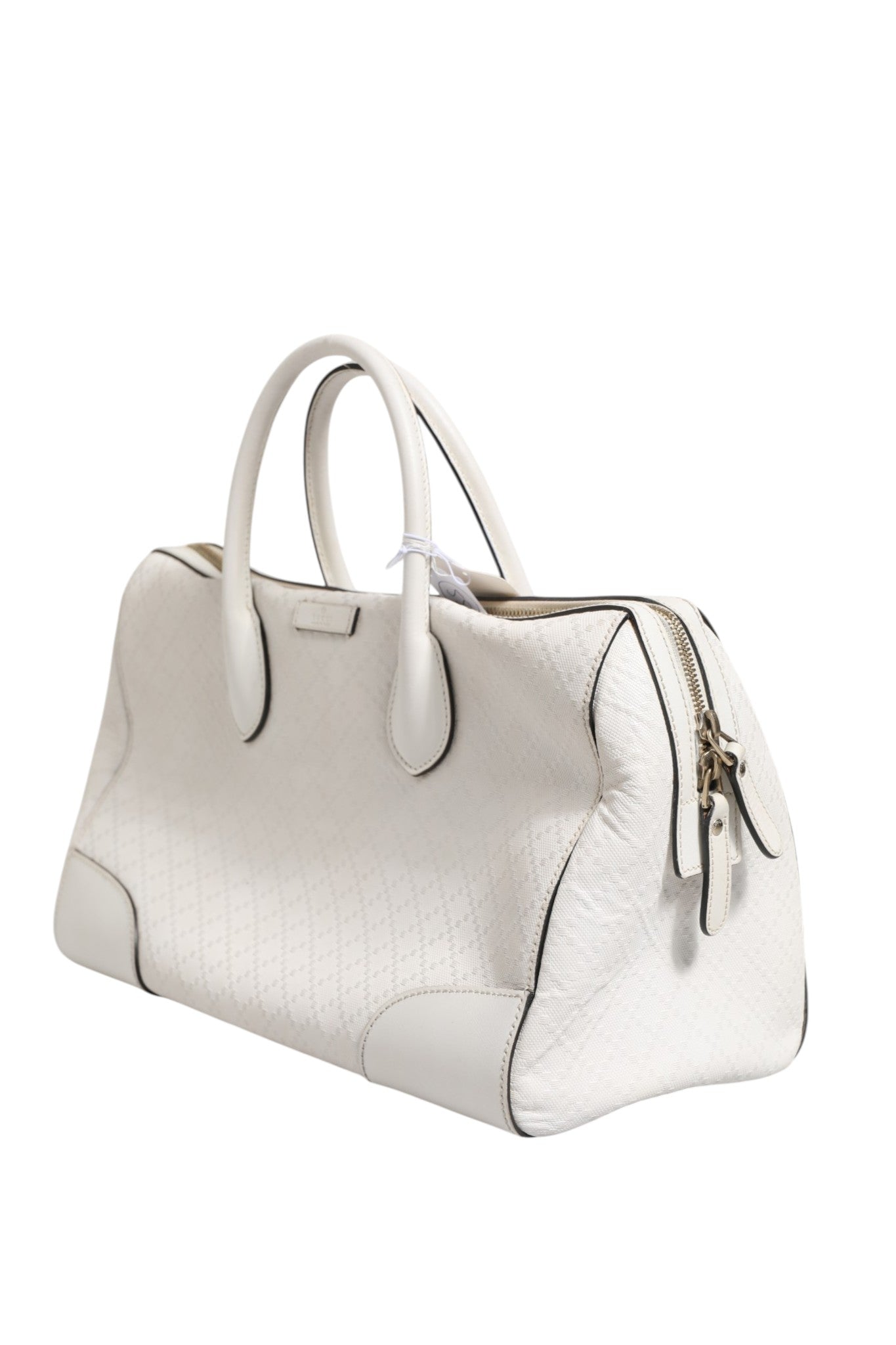 Gucci Medium Diamante Leder Boston Bag