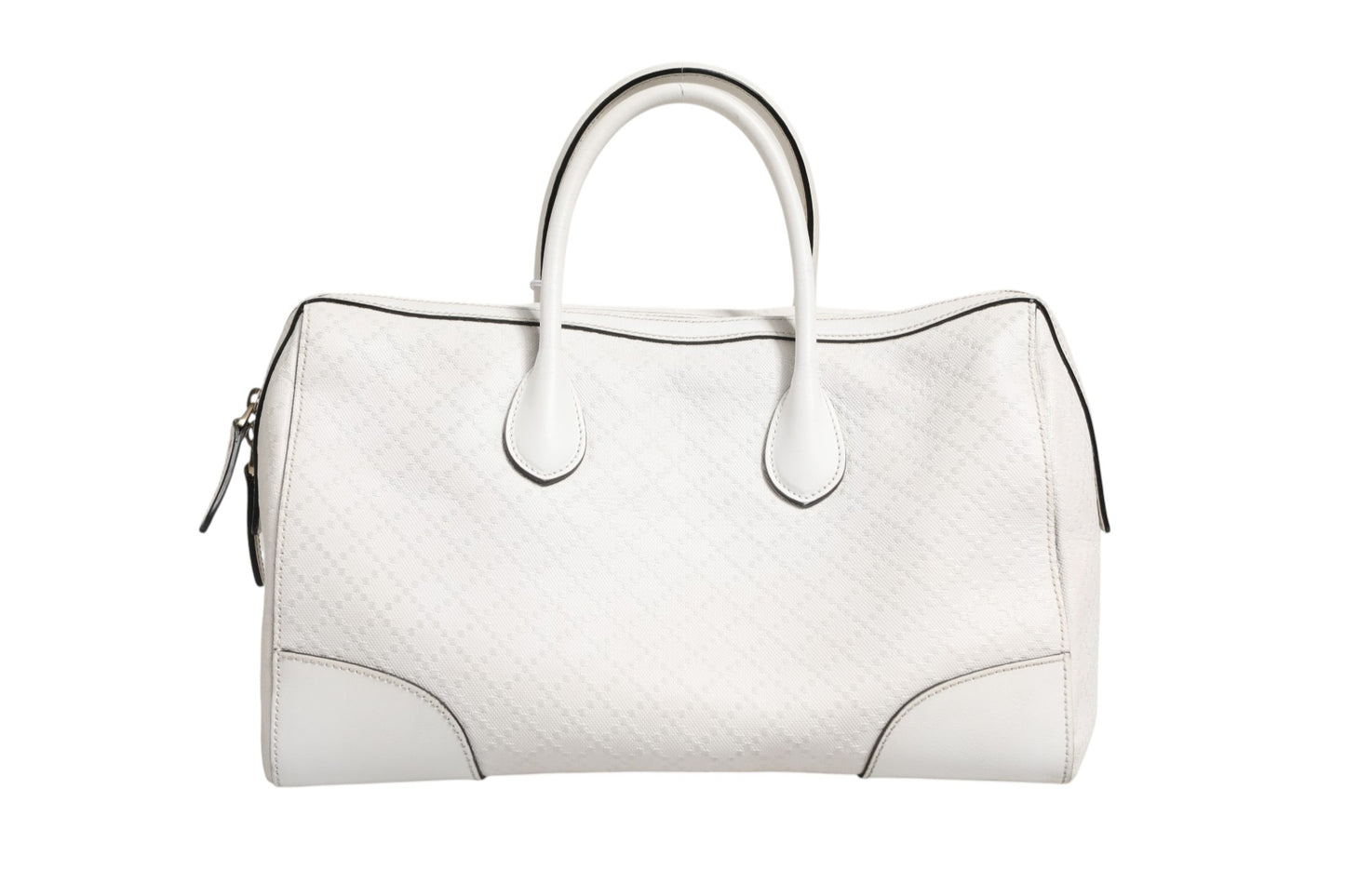 Gucci Medium Diamante Leder Boston Bag