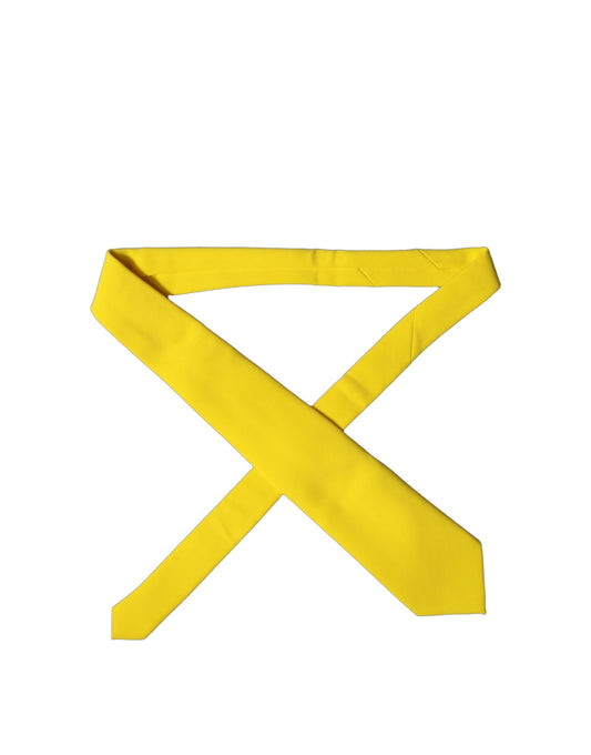 Dolce & Gabbana Yellow Polyester Tie