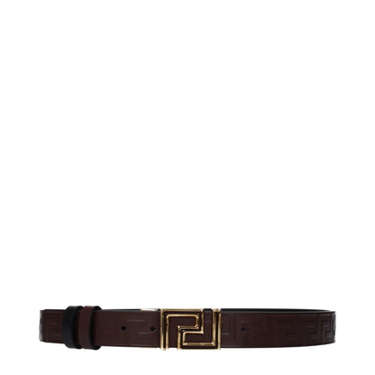 Versace Brauner Ledergürtel Regular Fit