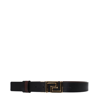 Versace Brauner Ledergürtel Regular Fit