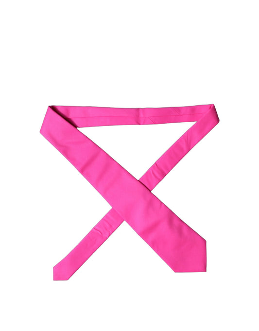 Dolce & Gabbana Pink Silk Tie