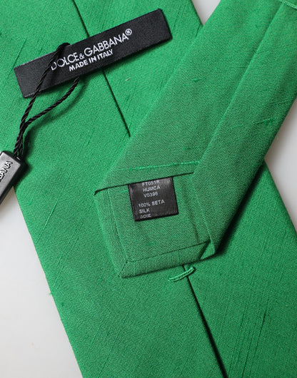 Dolce & Gabbana Green Cotton Tie