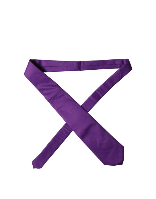 Dolce & Gabbana Violette Satin-Krawatte