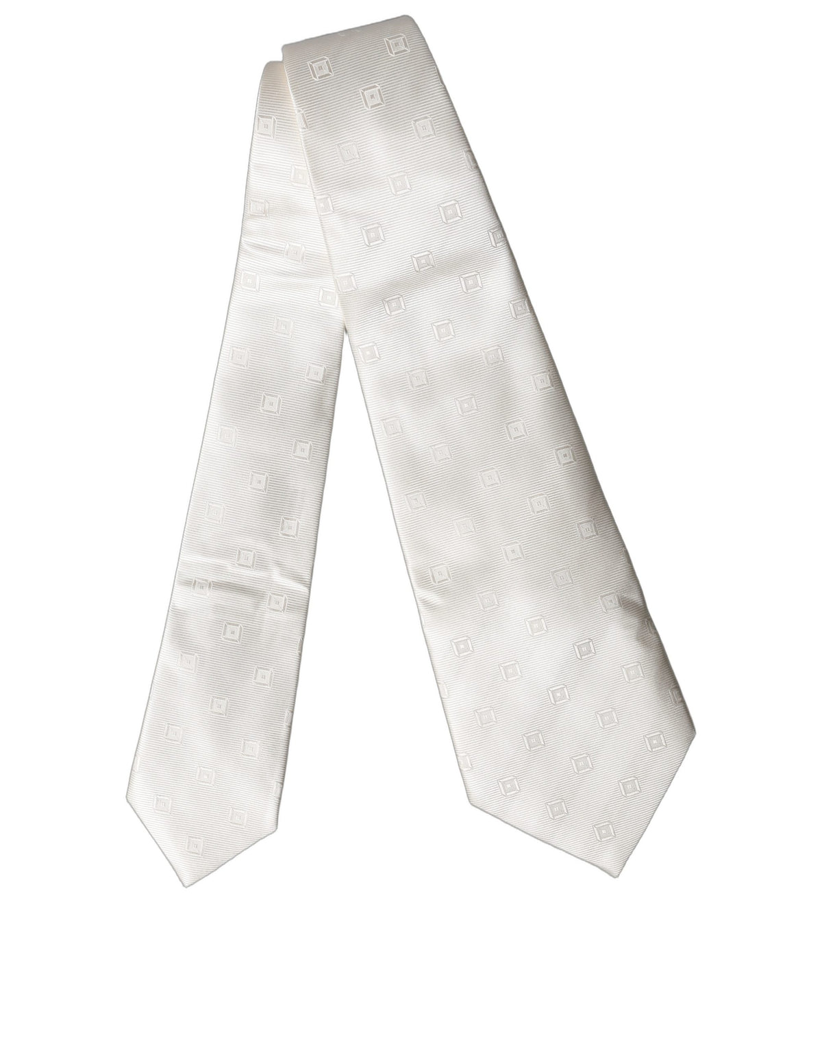Dolce & Gabbana Cravatta – colore Bianco – Seta