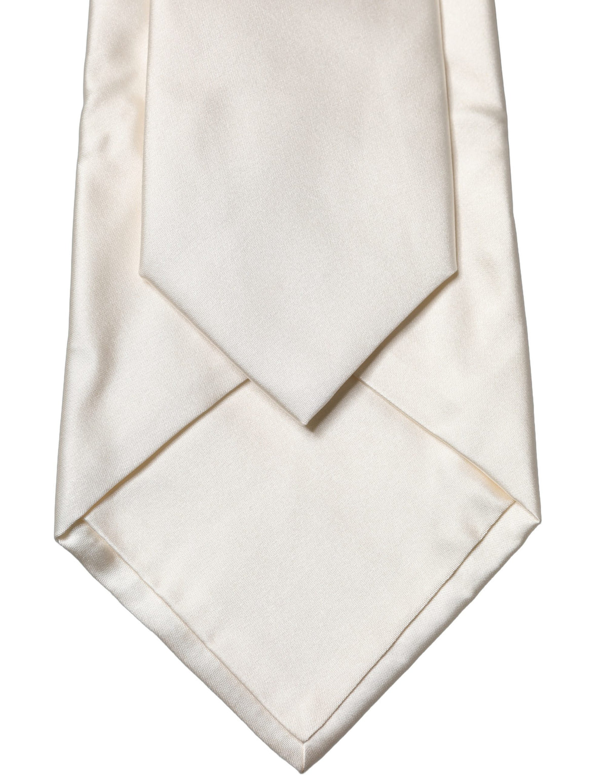 Dolce & Gabbana Off-White Seidenkrawatte