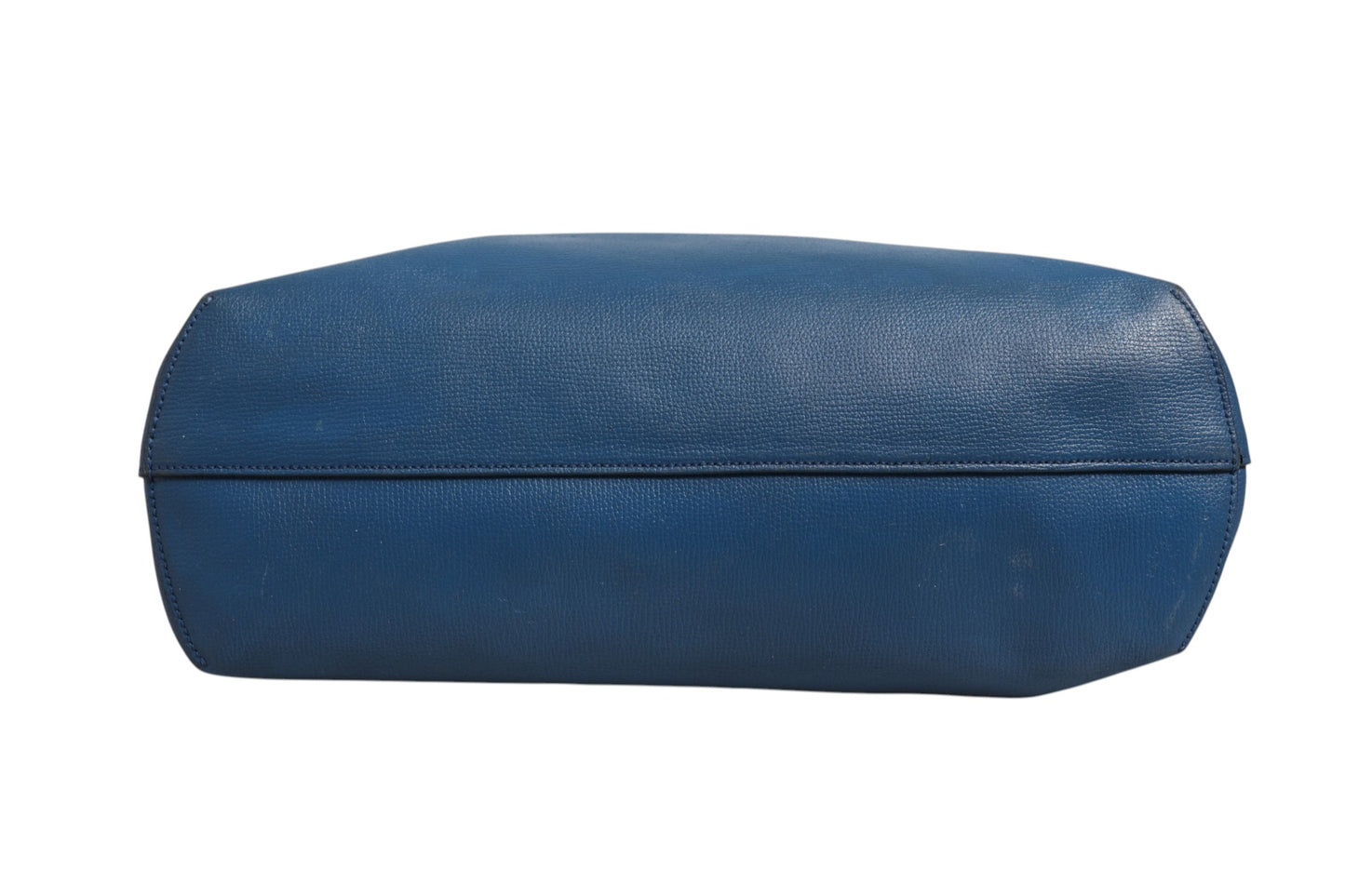 Fendi Marineblaue Leder-Shopping-Tote
