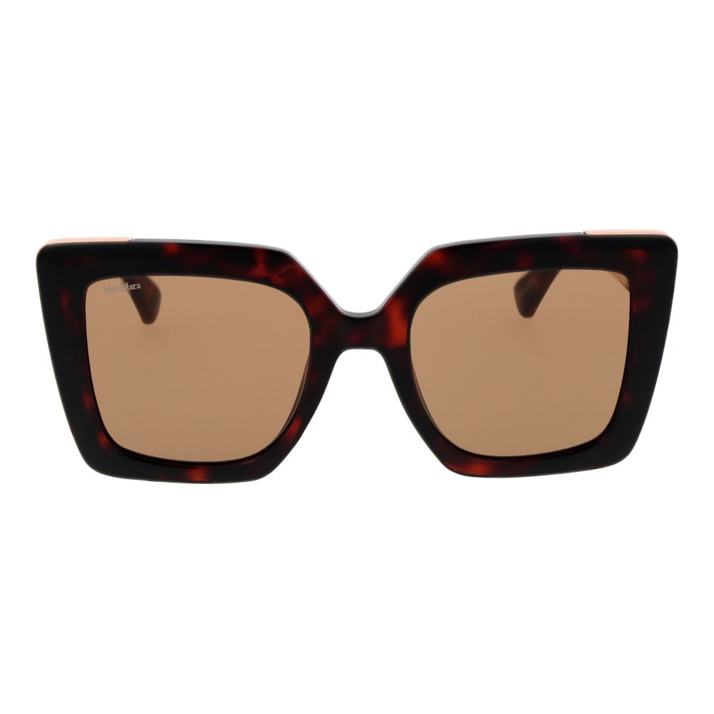 Max Mara Braune Sonnenbrille aus Kunststoff