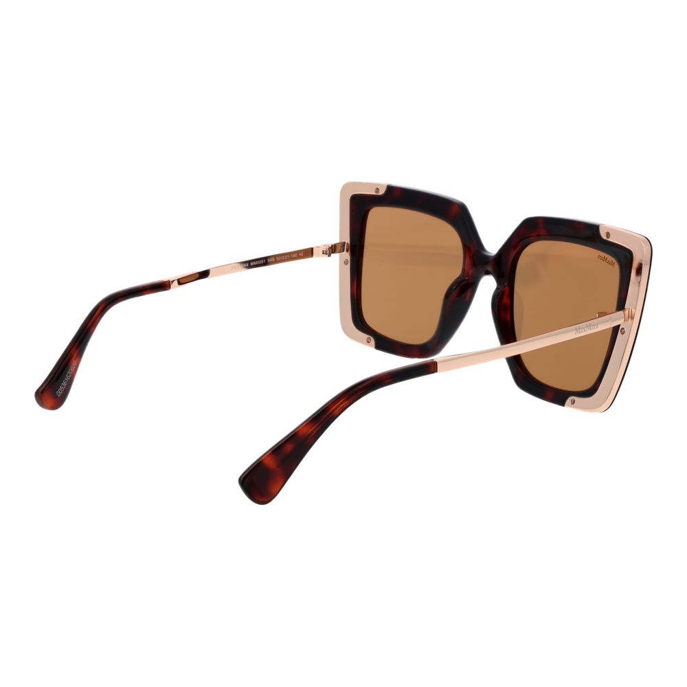 Max Mara Braune Sonnenbrille aus Kunststoff