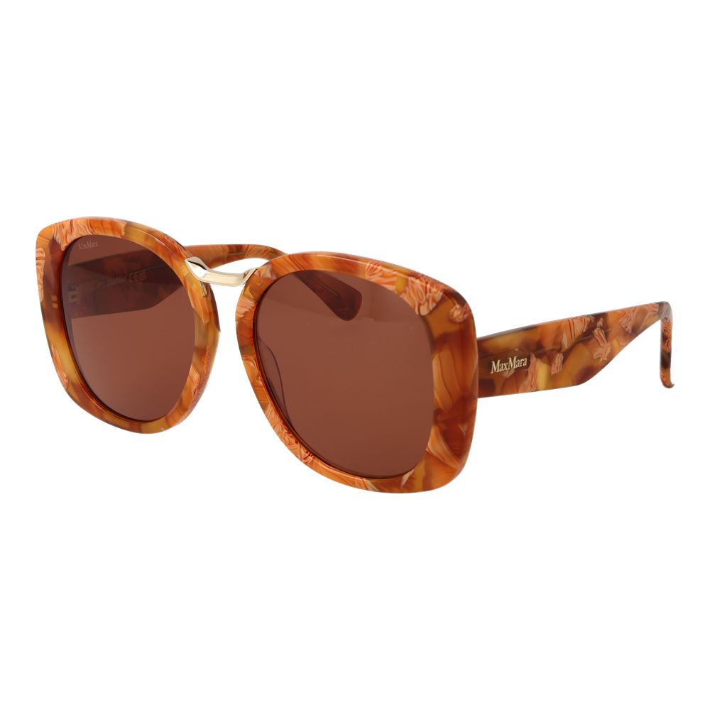 Max Mara Braune Sonnenbrille aus Acetat