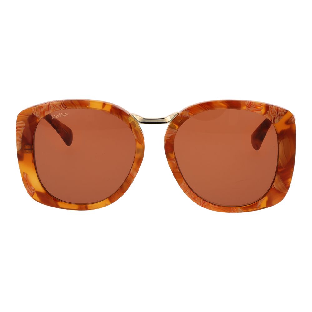 Max Mara Braune Sonnenbrille aus Acetat