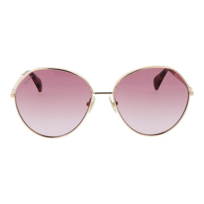Max Mara Sonnenbrille aus Roségold-Metall