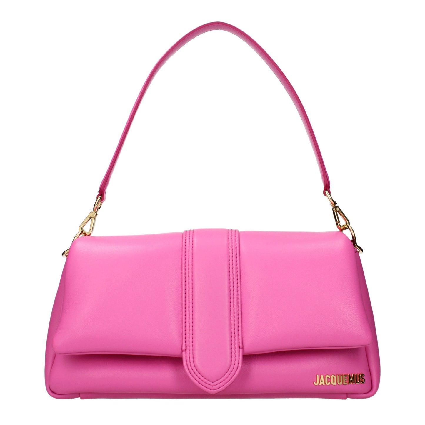 Jacquemus Schultertasche aus pinkfarbenem Leder