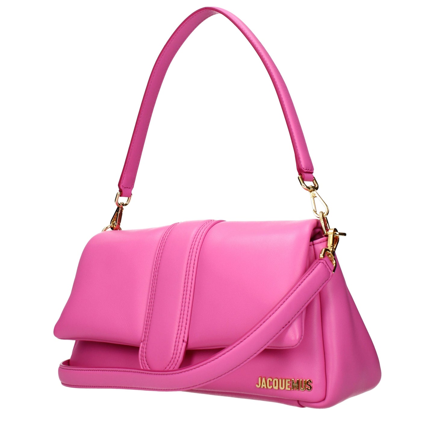 Jacquemus Schultertasche aus pinkfarbenem Leder