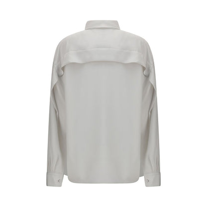 Calvin Klein Weißes Seidenhemd