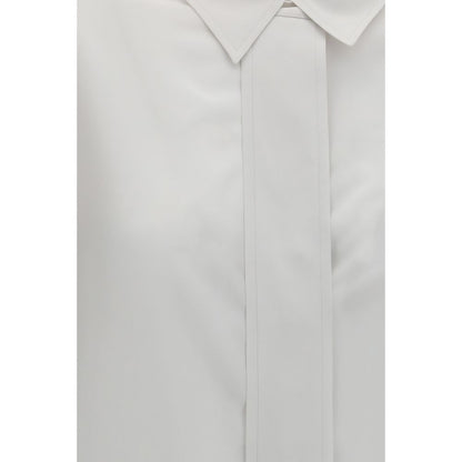 Calvin Klein Weißes Seidenhemd
