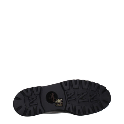 Max Mara Schwarze Oxford- und Derby-Schuhe aus Leder