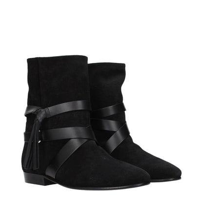Isabel Marant Schwarze Leder-Stiefeletten