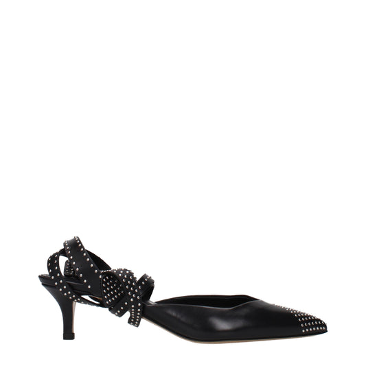 Isabel Marant Schwarze Leder Pumps mit hohem Absatz
